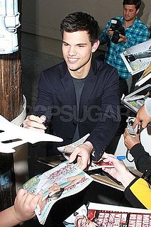 Pictures of Taylor Lautner Leaving Jimmy Kimmel