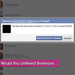 unfriending on facebook