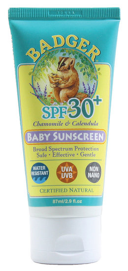 Badger Baby Sunscreen Lotion SPF 30+ Chamomile & Calendula ($16)