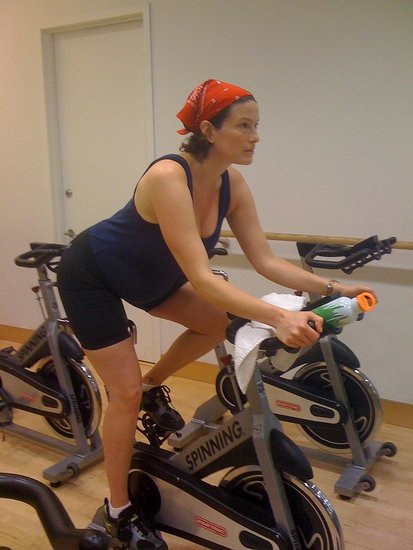 MamaCycle founder Alli Joseph on the bike @ 6 mos pregnant MamaCycle founder Alli Joseph on the bike @ 6 mos pregnant