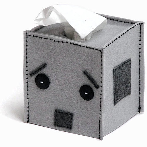 Minecraft and Robot Tissue Box Covers by Snotty Bots