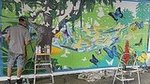Art Mural in Progress