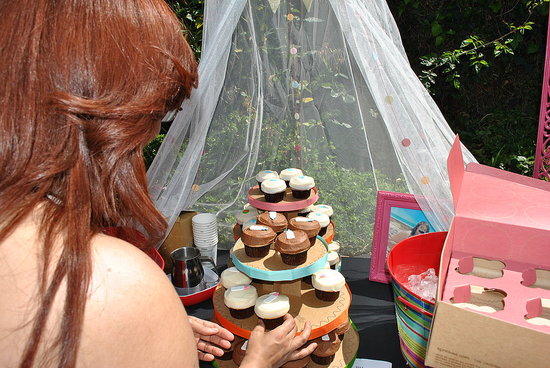 The Sprinkles *my absolute favorite* cupcake tower didn't last long