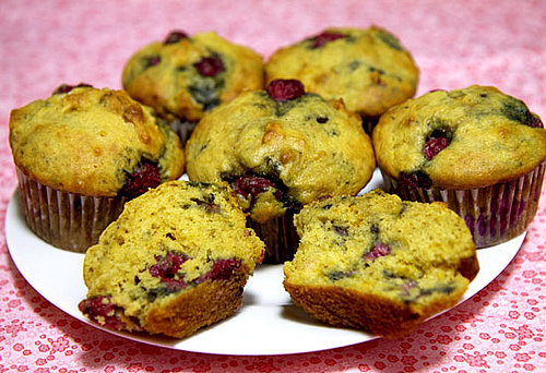 Recipe For Low Sugar High Protein Lemon Raspberry Muffins