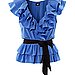 ruffled top, looking for ruffled jeans down the side 