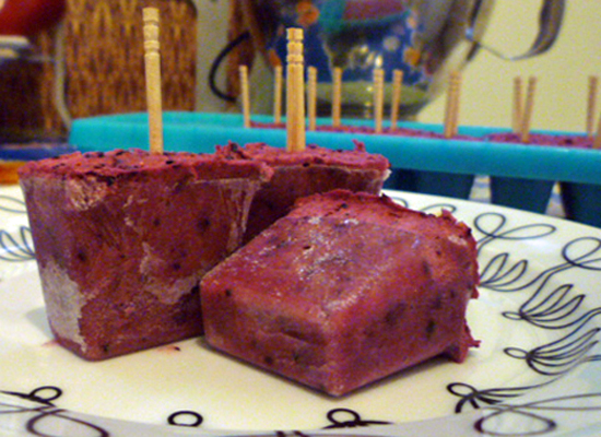 Mixed Berry Yogurt Popsicles