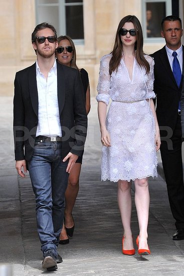 Adam and Anne looked very Parisian in their black and white outfits. Adam and Anne looked very Parisian in their black and white outfits.