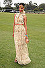 Zoe Saldana Wears Chloe Dress to Polo Challenge