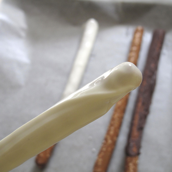 Chocolate-covered pretzels