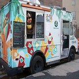 Green Pirate Juice Truck in SoHo and Brooklyn NYC