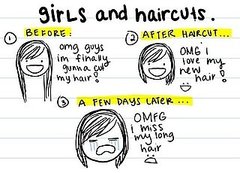 Comic: Girls and Haircuts Comic: Girls and Haircuts