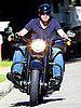 George Clooney Riding a Motorcycle in LA Pictures