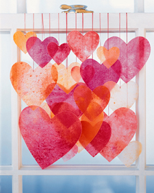 Hanging Crayon Hearts Hanging Crayon Hearts