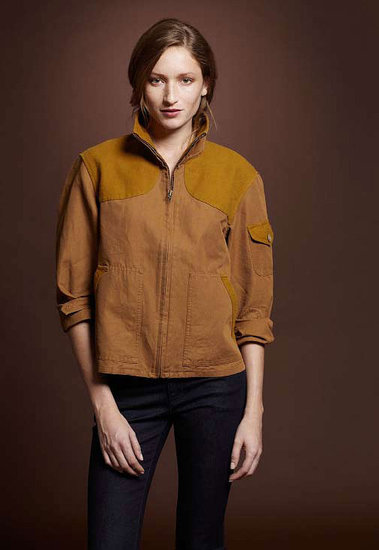 Cotton Linen Field Coat, $175; Six Pocket Skinny Jean, $69 Cotton Linen Field Coat, $175; Six Pocket Skinny Jean, $69