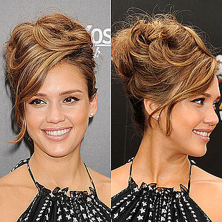 See Jessica Alba's Beehive Updo