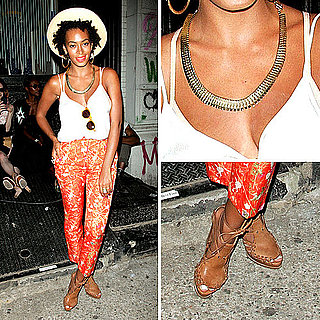 Solange Knowles Printed Pants Style
