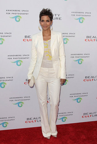 Reason 10: Even when she's covered up, there's still an easy sophistication to Halle, as if she got ready in 10 minutes (and maybe she did). Plus, we have to give her extra brownie points for rocking a menswear-inspired look from Roberto Cavalli to perfection.
Reason 10: Even when she's covered up, there's still an easy sophistication to Halle, as if she got ready in 10 minutes (and maybe she did). Plus, we have to give her extra brownie points for rocking a menswear-inspired look from Roberto Cavalli to perfection.
