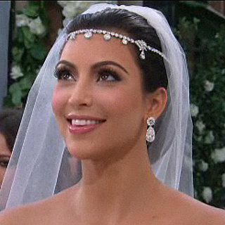 Kim Kardashian's Wedding Hair, Veil, and Headpiece