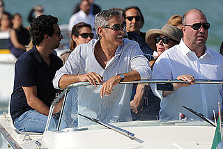 George Clooney kommt im Boot zum Filmfestival Venedig