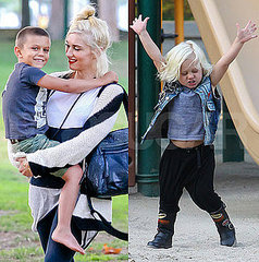 Gwen Stefani With Kingston and Zuma at the Park in LA