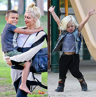 Gwen Stefani With Kingston and Zuma at the Park in LA