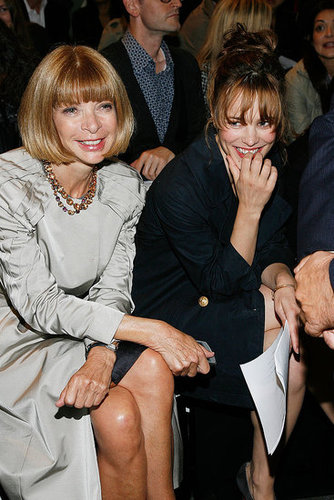 Anna Wintour and Rachel McAdams sat front row at the February 2009 Alexander Wang show.
Anna Wintour and Rachel McAdams sat front row at the February 2009 Alexander Wang show.