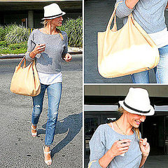 Cameron Diaz Carrying a Tod's Tote Bag