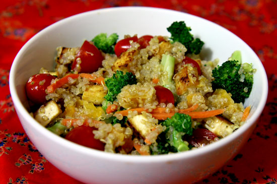Quinoa, Tofu, and Veggies Quinoa, Tofu, and Veggies