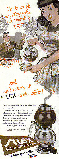 Maybe if I can get my man to like my coffee he'll finally pay more attention to me than the newspaper (at least until the invention of iPhones)!
Maybe if I can get my man to like my coffee he'll finally pay more attention to me than the newspaper (at least until the invention of iPhones)!