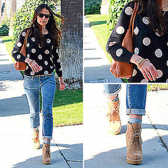 Jordanda Brewster Wearing Tory Burch Boots Jordanda Brewster Wearing Tory Burch Boots