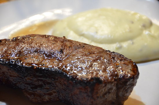 New York Strip and Aligot with Truffle