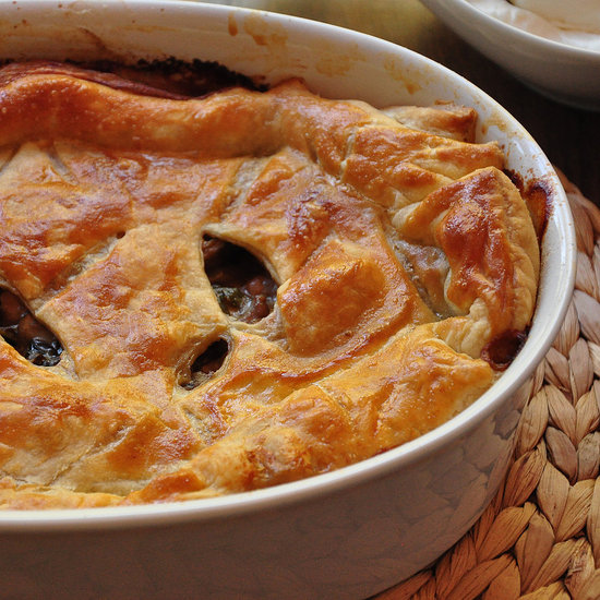 A Fall Feast: Chicken Pie, Smashed Carrots, French Style Peas and Berries & Cream