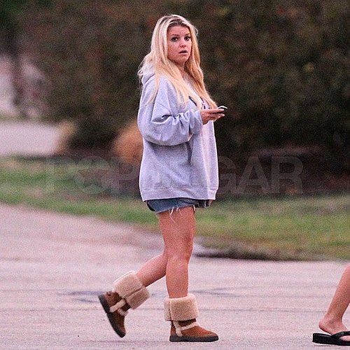 Jessica Simpson Visiting Dallas Pictures