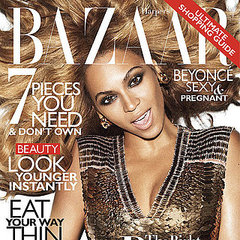 Beyonce Knowles Pregnant Pictures in Harper's Bazaar 2011