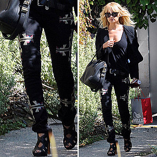 Nicole Richie Wears Isabel Marant Navajo Jeans