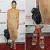 Jamie Chung Carrying Proenza Schouler Bag at Charlize Theron Africa Outreach Project