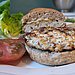 Herb Chicken-Tofu Burgers 