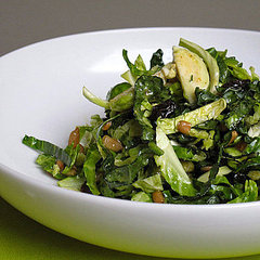Shredded Brussels Sprouts and Kale Salad