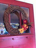 DIY Fall Wreath with Felt Flowers
