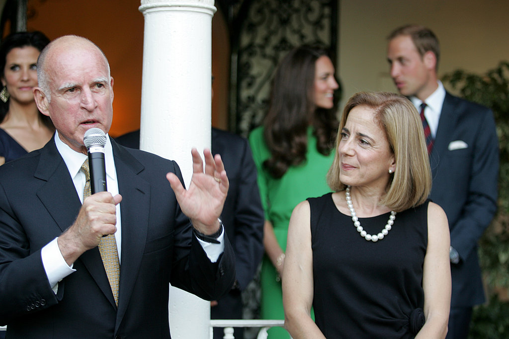 At a Summer 2011 reception with California Governor Jerry Brown, William and Kate seemed to steal a moment alone.
At a Summer 2011 reception with California Governor Jerry Brown, William and Kate seemed to steal a moment alone.
