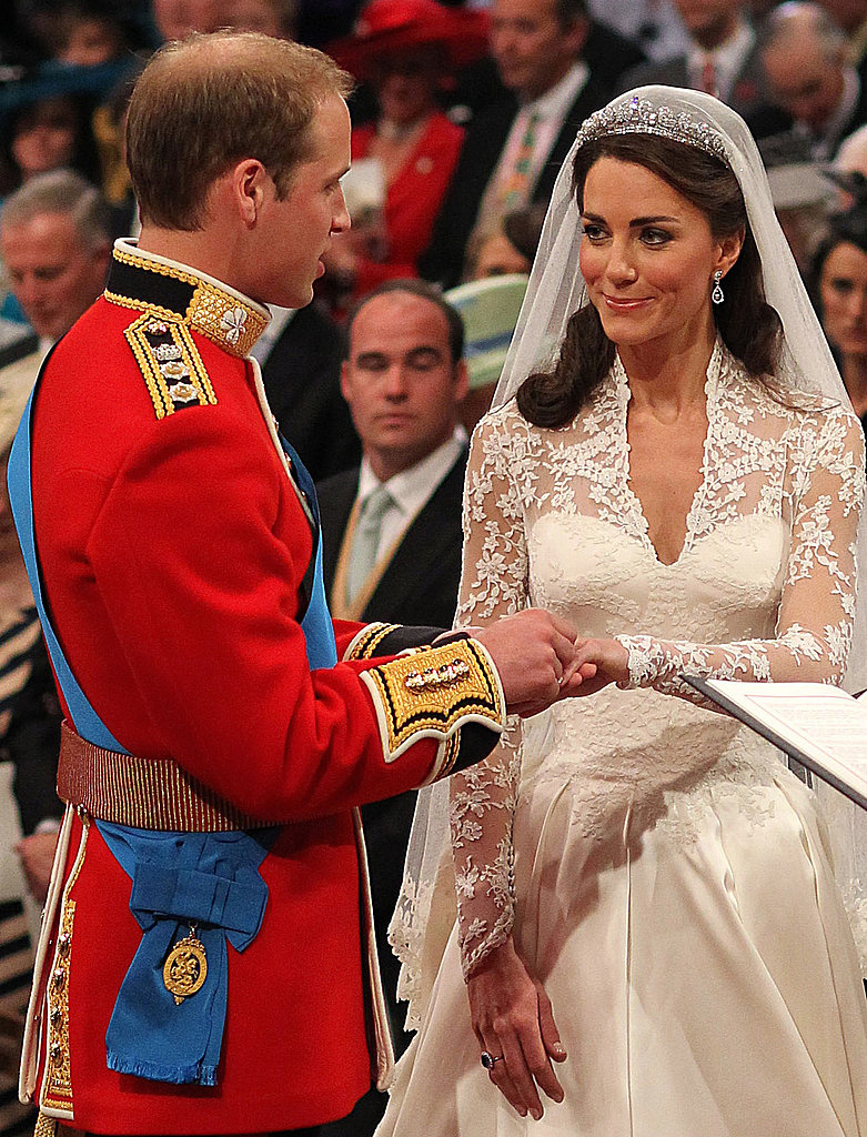 Prince William and Kate exchanged vows at their wedding on April 29, 2011.
Prince William and Kate exchanged vows at their wedding on April 29, 2011.