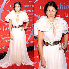 Jessica Biel in Giambattista Valli at Night of Stars Event Jessica Biel in Giambattista Valli at Night of Stars Event