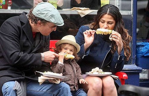 Matthew McConaughey, Levi, and Camila Alves chowed down on corn on the cob in NYC in March 2010.
Matthew McConaughey, Levi, and Camila Alves chowed down on corn on the cob in NYC in March 2010.