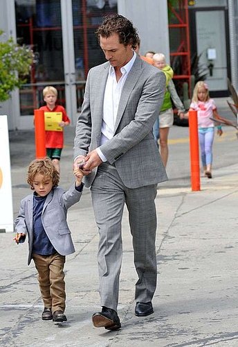 Matthew McConaughey and Levi looked equally adorable in their Sunday best while leaving an LA church in June 2011.
Matthew McConaughey and Levi looked equally adorable in their Sunday best while leaving an LA church in June 2011.