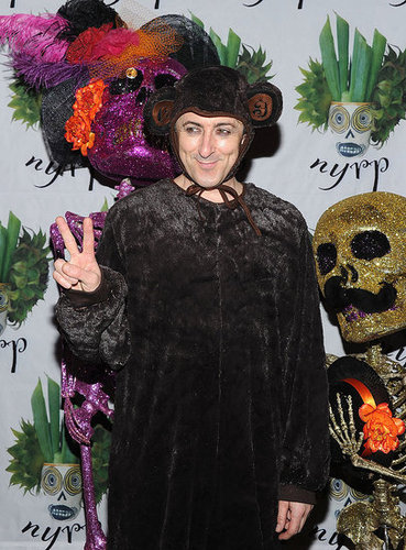 Alan Cumming went as a monkey to a 2011 Halloween party in NYC.
Alan Cumming went as a monkey to a 2011 Halloween party in NYC.