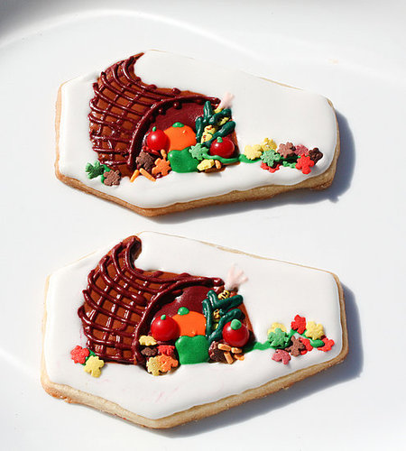 Cornucopia Horn of Plenty Thanksgiving Cookie Cornucopia Horn of Plenty Thanksgiving Cookie