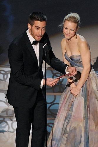 Rachel seemed happy to present on stage with Jake Gyllenhaal at the 2010 Oscars.
Rachel seemed happy to present on stage with Jake Gyllenhaal at the 2010 Oscars.