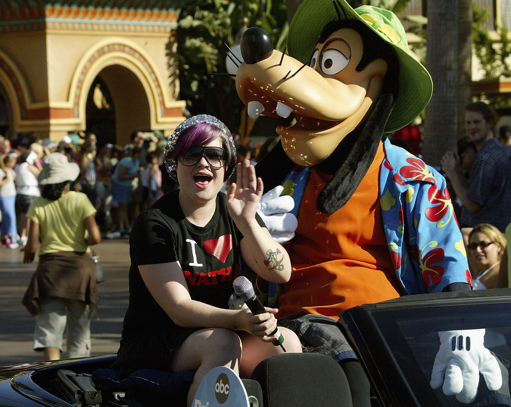 Kelly Osbourne rode a float with Goofy in September 2004.
Kelly Osbourne rode a float with Goofy in September 2004.