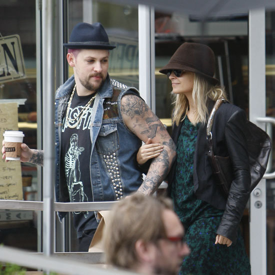 Nicole Richie and Joel Madden were happy on a coffee run together in LA.
Nicole Richie and Joel Madden were happy on a coffee run together in LA.