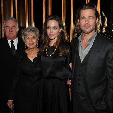 Angelina Jolie Pictures at Afterparty With Brad's Parents